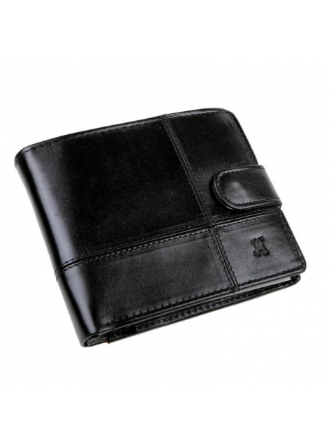 Pánska peňaženka RFID so zapínaním, čierna - All4Men.sk