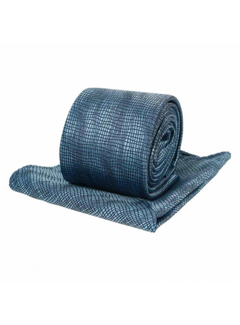 Kravatový set ORSI modro-čierny - All4Men.sk