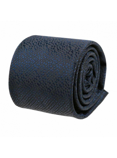 Elegantná kravata ORSI, čierna s modrým odleskom - All4Men.sk