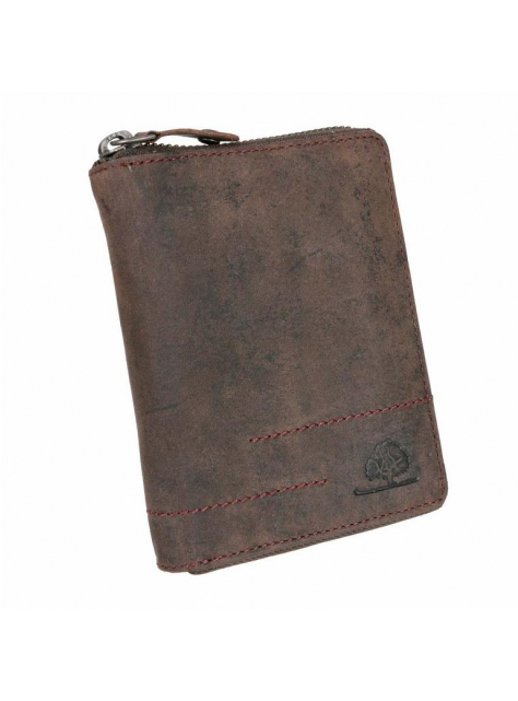 Pánska peňaženka na zips z hovädzej kože GREENBURRY REVIVAL - All4Men.sk
