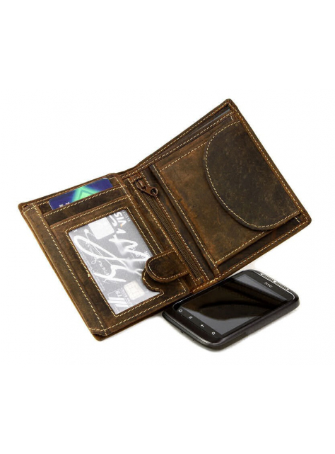 Kožená pánska penaženka pre 8 kariet GreenBurry RFID - All4Men.sk