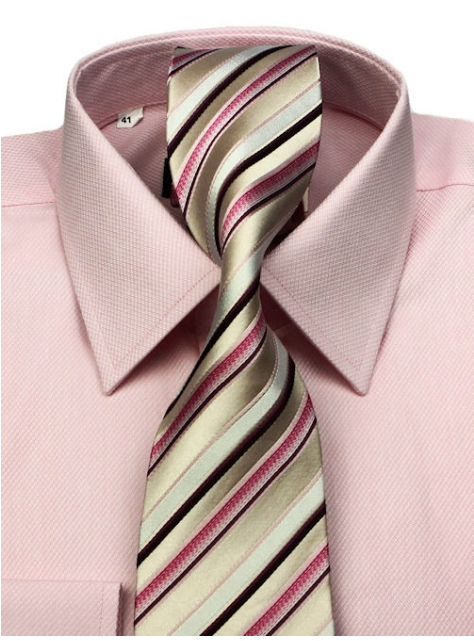 Elegantná kravata prúžkovaná, hodváb - All4Men.sk