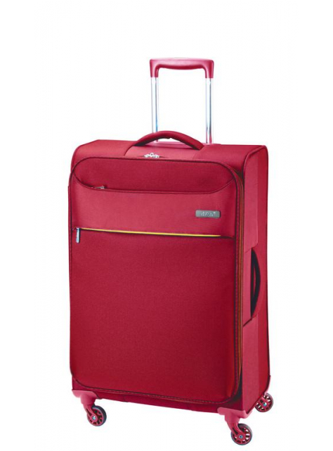 Stredný cestovný kufor D&N super ľahký červený, TSA zámok - All4Men.sk