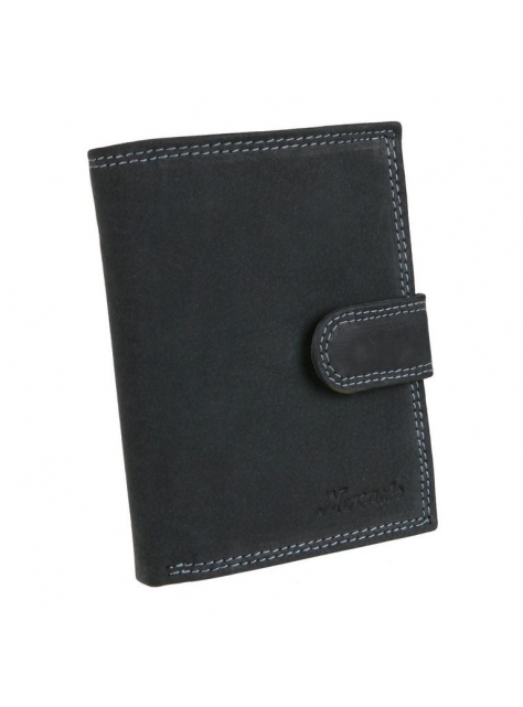 Pánska kožená peňaženka so zapínaním MERCUCIO čierna - All4Men.sk