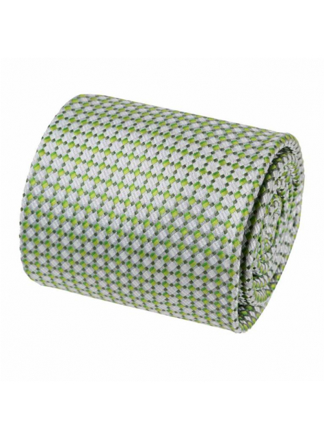 Šedo-zelená kravata so strieborným odleskom - All4Men.sk
