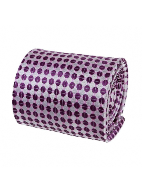 Ružovo-fialová kravata, strieborný odlesk 8 cm - All4Men.sk