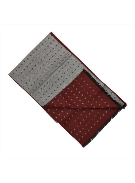 Unisex šál obojstranný bordovo-šedý - All4Men.sk