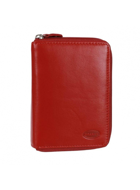 Dvojdielna červená peňaženka na zips BRANCO   - All4Men.sk