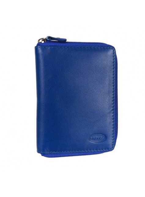Dvojdielna modrá peňaženka na zips BRANCO   - All4Men.sk