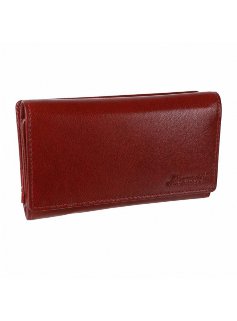 Červená peňaženka stredná pre 15 kariet MERCUCIO, koža - All4Men.sk
