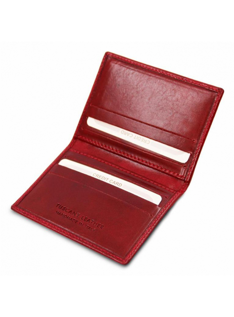 Exkluzívne puzdro na karty (8) TUSCANY Leather červené - All4Men.sk