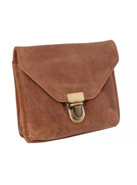 Kožené puzdro - taška na opasok 12x15x6 cm MERCUCIO light tan - All4Men.sk