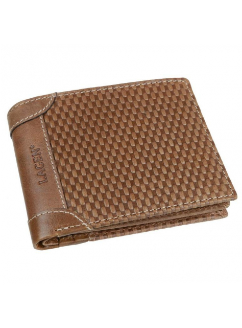 Športovo-elegantná pánska peňaženka Lagen, mocca koža - All4Men.sk
