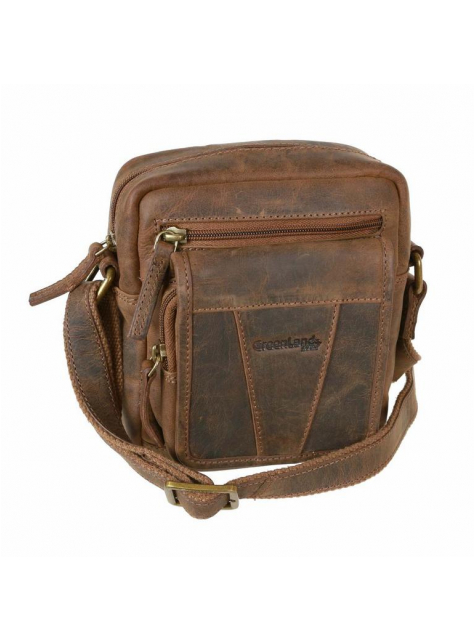 Príručná kožená taška na rameno MONTENEGRO GREENLAND  - All4Men.sk