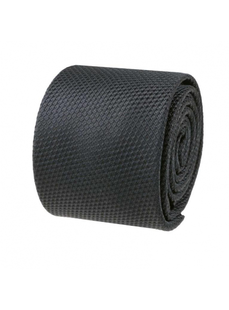 Slim kravata s tkaným vzorom ORSI čierna 6 cm - All4Men.sk
