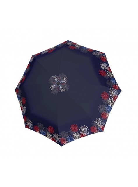 Dámsky dáždnik DOPPLER Mini Fiber - turquoise fiore  - All4Men.sk