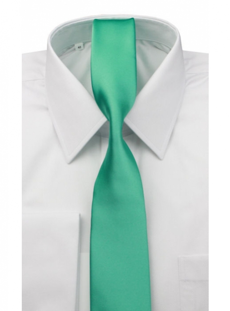 Mentolová slim kravata ORSI 4,5 cm - All4Men.sk