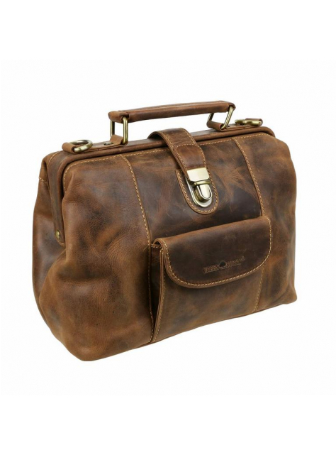 Dámska kožená kabelka-kufrík GREENBURRY Vintage 30x24x14 cm - All4Men.sk