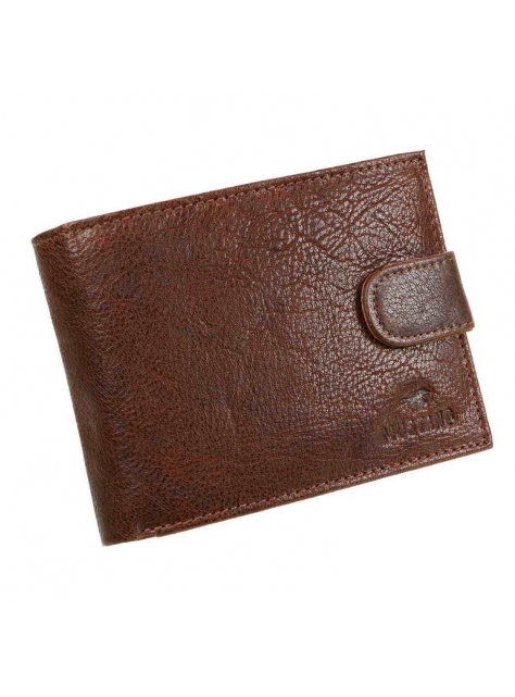 Hnedá peňaženka z krčenej kože MUSTANG, 12 kariet - All4Men.sk