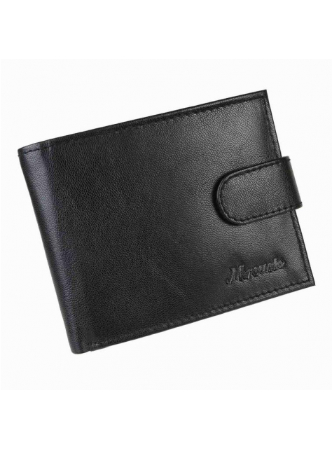 Kožená pánska peňaženka s prackami MERCUCIO čierna - All4Men.sk