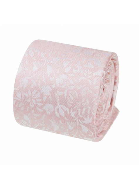 Luxusná spoločenská kravata V.I.P. ORSI jemná ružovo-perleťová - All4Men.sk