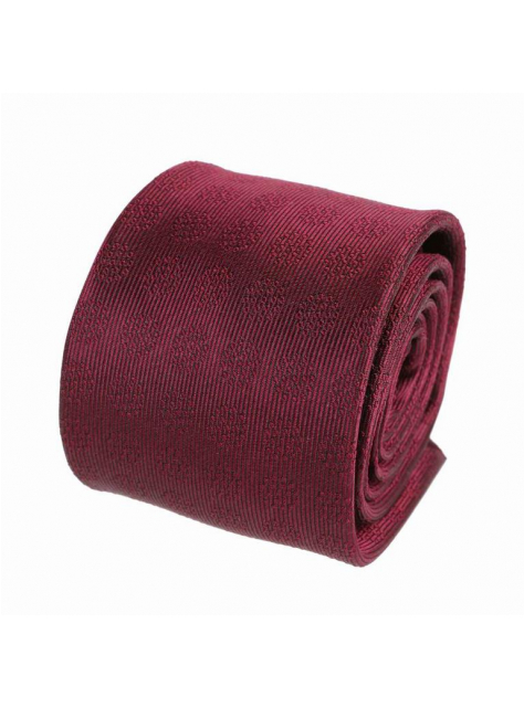 Luxusná bordó kravata V.I.P. hodváb tkaný bordó vzor - All4Men.sk