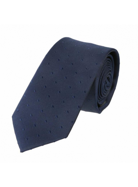 Tmavomodrá biznis kravata slim 6 cm - All4Men.sk
