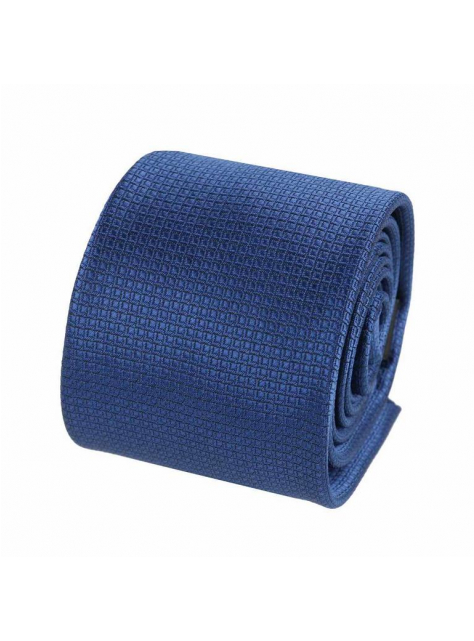 Kravata 7 cm parížska modrá ORSI tkaný jemný vzor - All4Men.sk