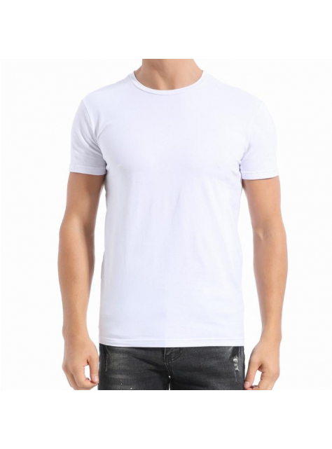 Pánske biele tričko FANNIFEN 95% bavlna jersey + 5% spandex - All4Men.sk