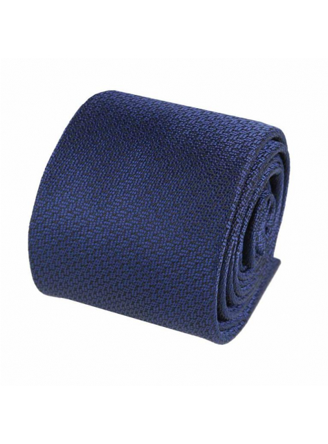 Elegantná kravata 7 cm námornícka modrá ORSI tkaný jemný vzor - All4Men.sk