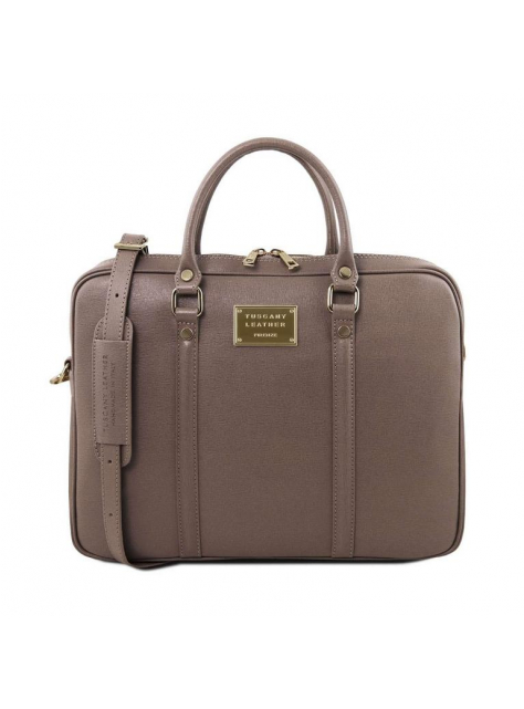 Luxusná kožená taška na notebook PRATO SAFFIANO TUSCANY - All4Men.sk