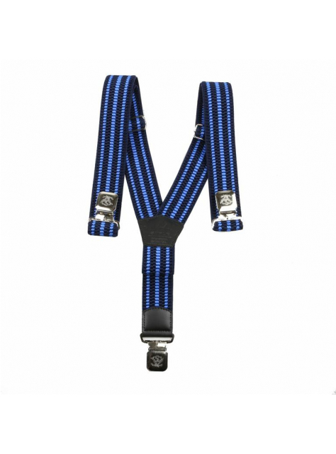 Traky športové unisex š. 4 cm modré s modrými pruhmi - All4Men.sk
