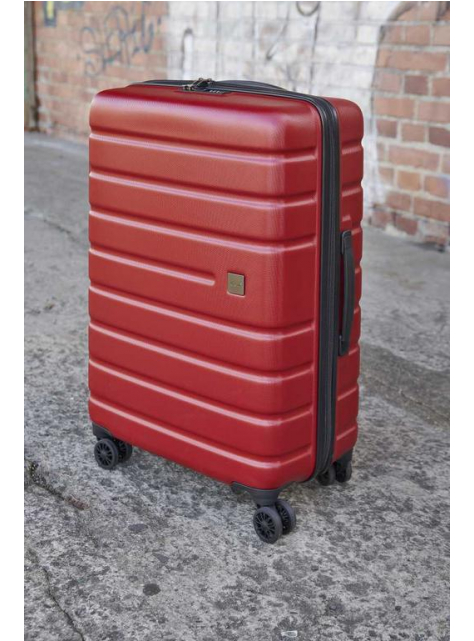 Malý cestovný kufor 4 dvojité kolesá D&N ABS TSA 37l červený - All4Men.sk