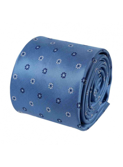 Pánska kravata belaso-modrá ORSI 7 cm - All4Men.sk