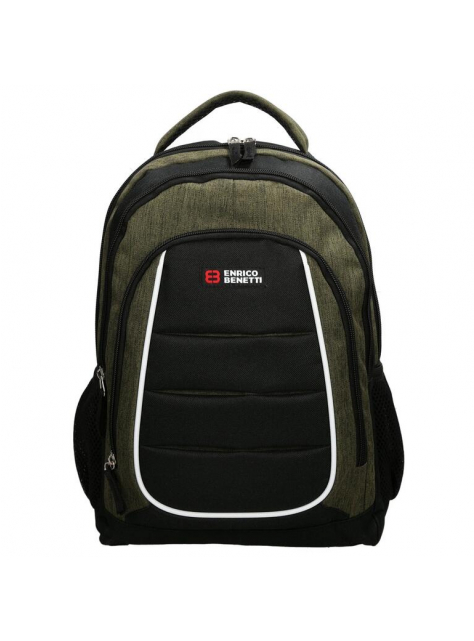Batoh ENRICO BENETTI CAMPUS 24 litrov, 3 komory black-kaki - All4Men.sk