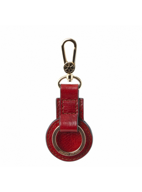 Exkluzívny prívesok na kľúče TUSCANY LEATHER kožený Rosso - All4Men.sk