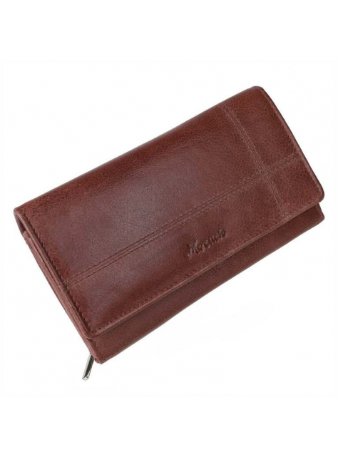 Staroružová kožená peňaženka s veľkým mincovníkom, 15 kariet - All4Men.sk