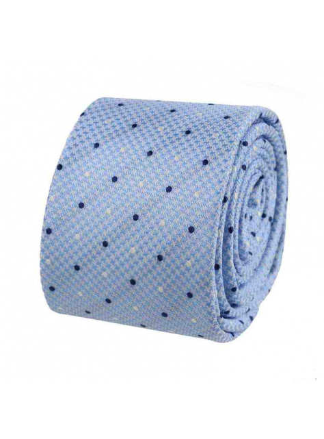 Belasá kravata s tkaným vzorom slim 6 cm ORSI - All4Men.sk