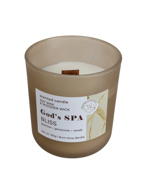 Luxusná sójová sviečka v skle GOD´S SPA BLISS - All4Men.sk