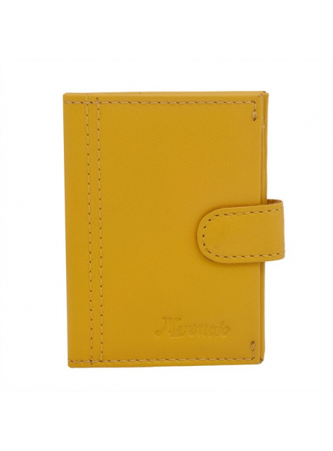 Žltá kožená dokladovka MERCUCIO 12x9 cm - All4Men.sk