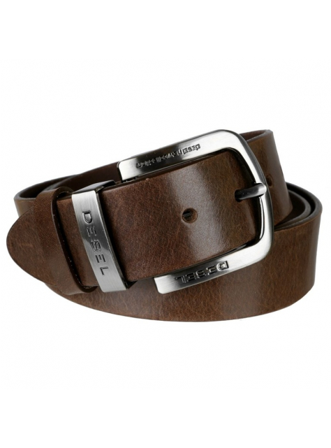 Atraktívny džínsový opasok MERCUCIO hnedá koža š 3,8 cm - All4Men.sk