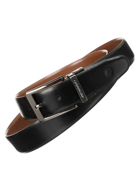Obojstranný pánsky opasok z luxusnej kože 3,5 cm - All4Men.sk