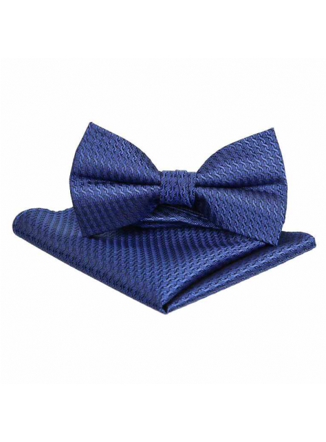 Modrá súprava ORSI motýlik a vreckovka do saka - All4Men.sk