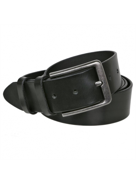 Pánsky opasok džínsový 4 cm čierny - All4Men.sk
