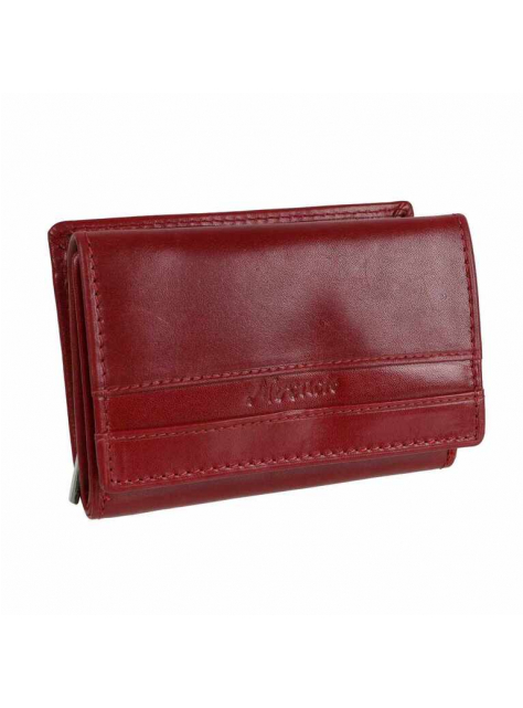 Dámska peňaženka v červenej karmínovej koži MERCUCIO 7 kariet - All4Men.sk