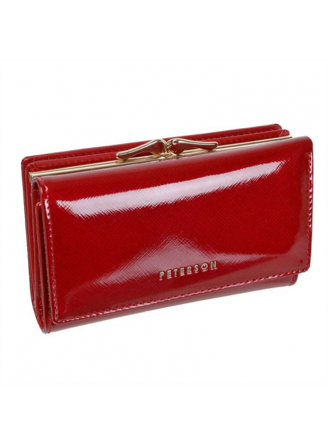 Červená dámska peňaženka z luxusnej kože, 3-dielna, rfid - All4Men.sk