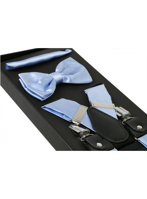 Belasý 3-dielny set - Traky, motýlik, vreckovka - All4Men.sk