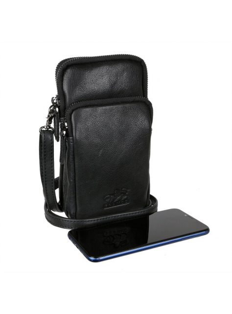 Kožená taška na mobil - na rameno a opasok BRANCO 20x11x6  - All4Men.sk