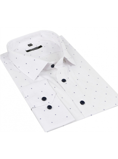 Elegantná košeľa so vzorom VENERGI Klasik 97% bavlna + elastan - All4Men.sk