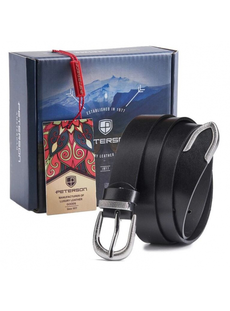 Dámsky kožený opasok s gravírovanou prackou SSN-1 - All4Men.sk